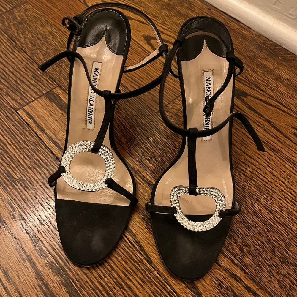 Manolo Blahnik Strappy Heels